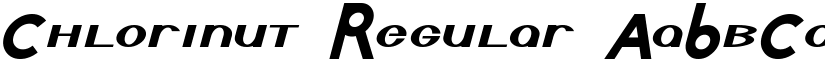 Chlorinut Regular font