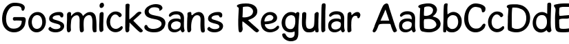 GosmickSans Regular font