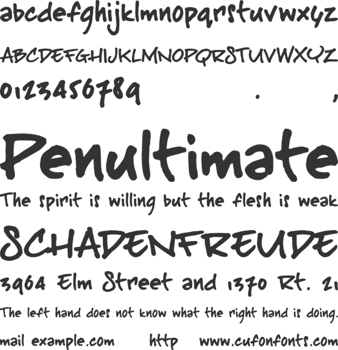 BuffaloStance font preview