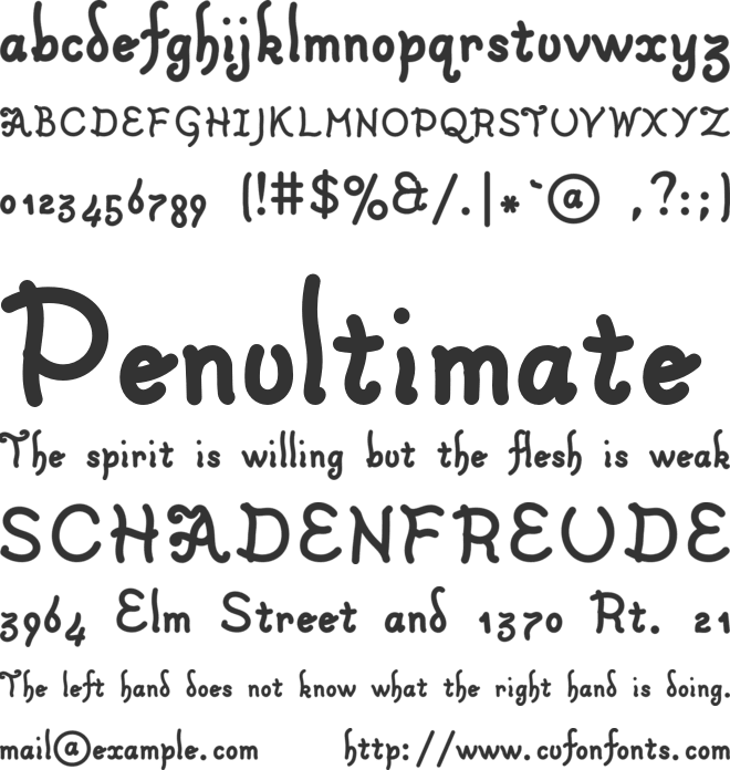 TudorRose font preview