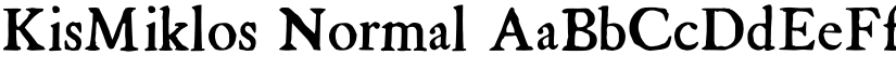 KisMiklos Normal font