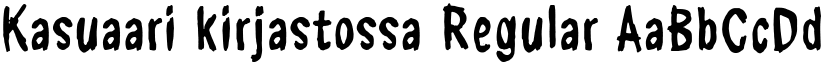 Kasuaari kirjastossa Regular font