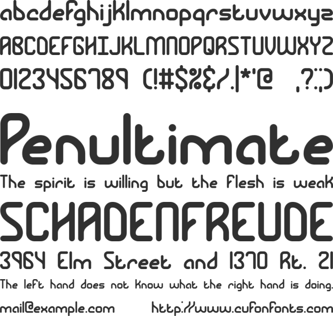 Rambling BRK font preview