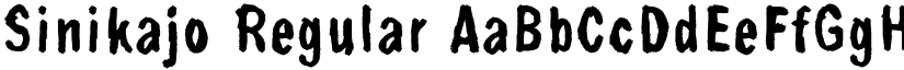 Sinikajo Regular font