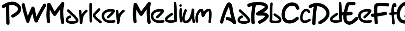 PWMarker Medium font
