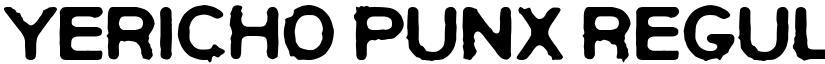 Yericho Punx Regular font