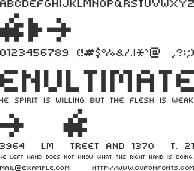 Kovensky font preview