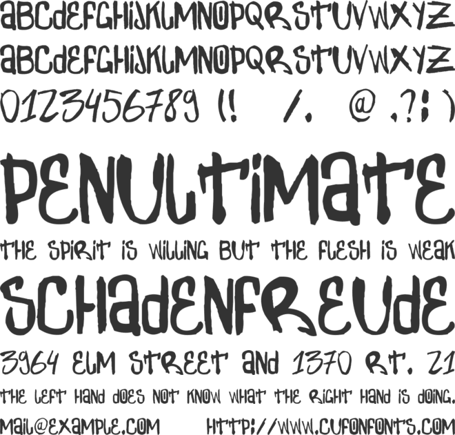 Zdarx Simpl font preview