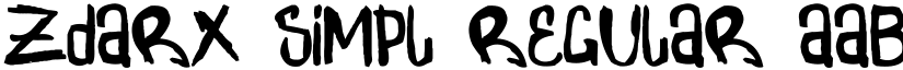 Zdarx Simpl font download