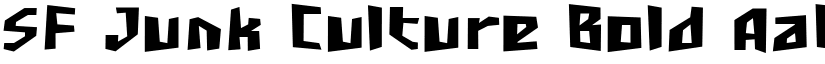 SF Junk Culture Bold font