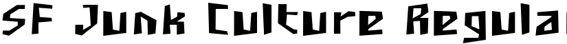 SF Junk Culture Regular font