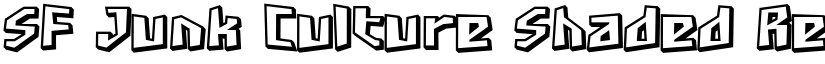 SF Junk Culture Shaded Regular font