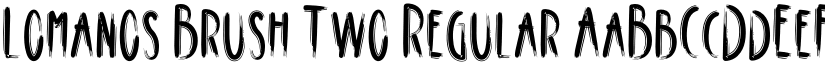 Lomanos Brush Two Regular font