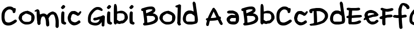 Comic Gibi Bold font