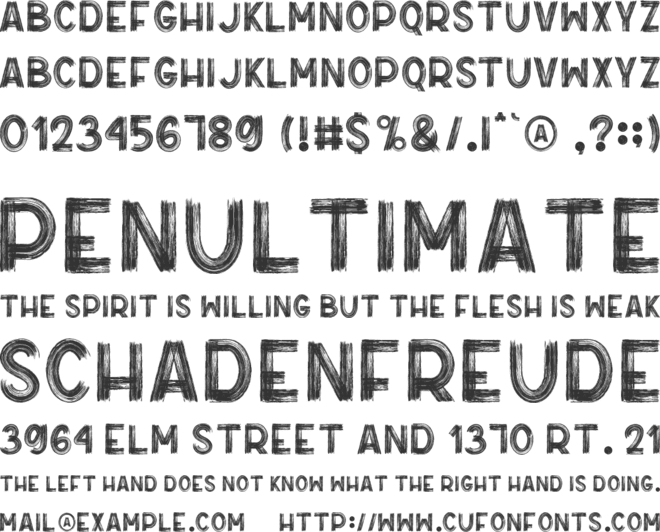 True South font preview