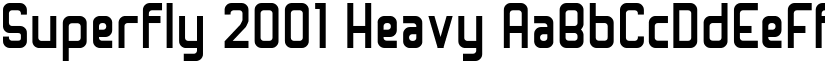 Superfly 2001 Heavy font