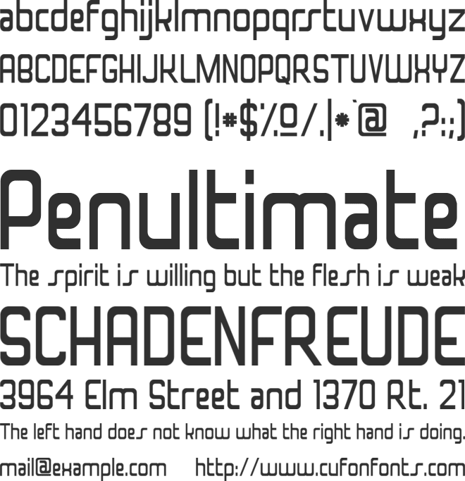 Superfly 2001 font preview