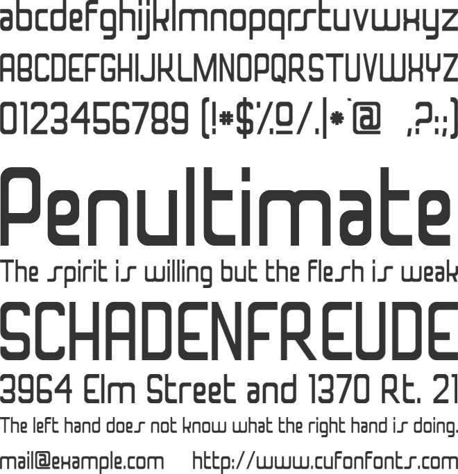 Superfly 2001 font preview