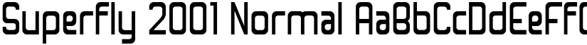 Superfly 2001 Normal font