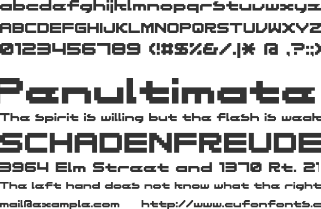 Massive 10 font preview