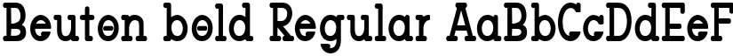 Beuton bold Regular font