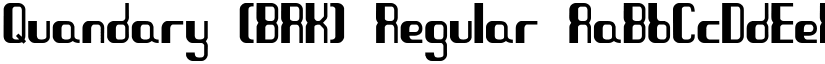 Quandary (BRK) Regular font