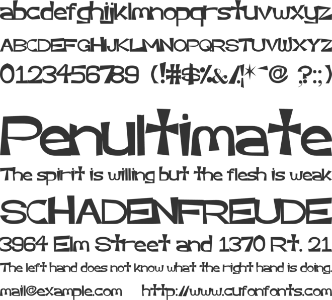 Very Assy font preview