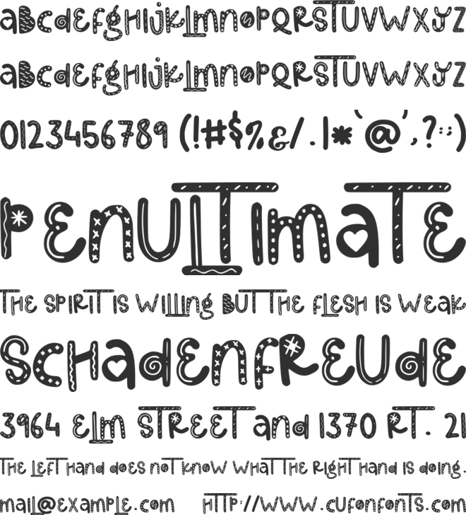 Together Of Love font preview