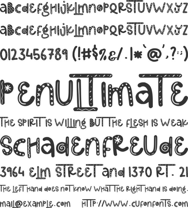 Together Of Love font preview