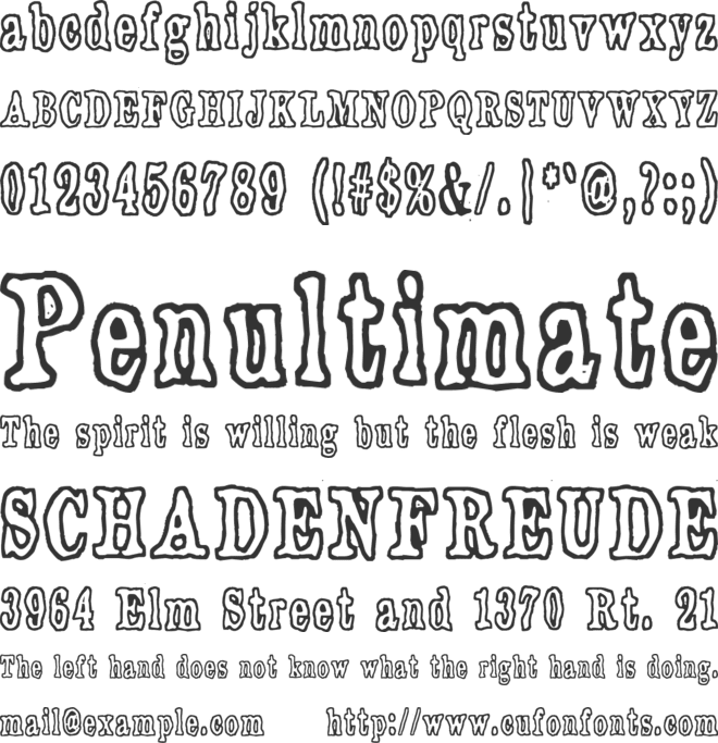 Plastika Elektronika font preview