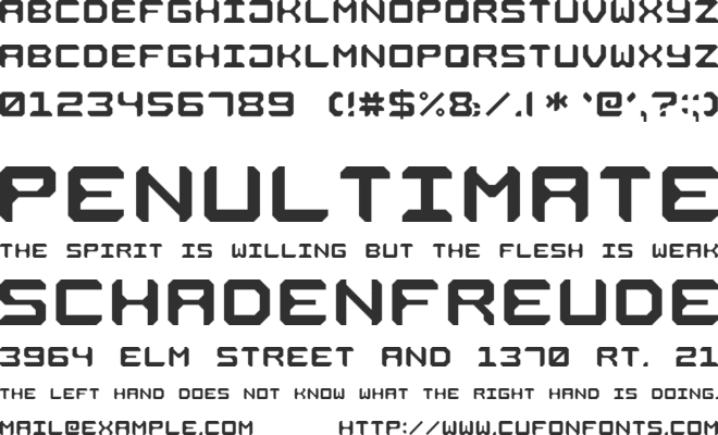 Square Metal-7 font preview