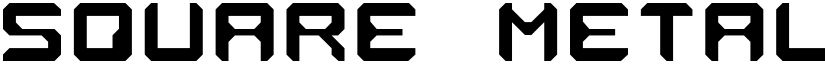 Square Metal-7 Regular font