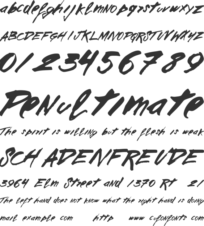 vtks sideways font preview