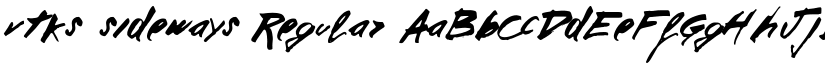 vtks sideways Regular font