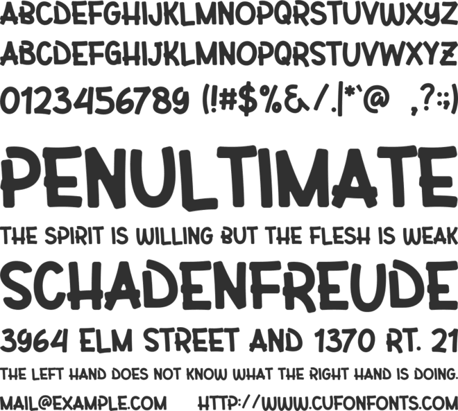 Kiddy Play font preview
