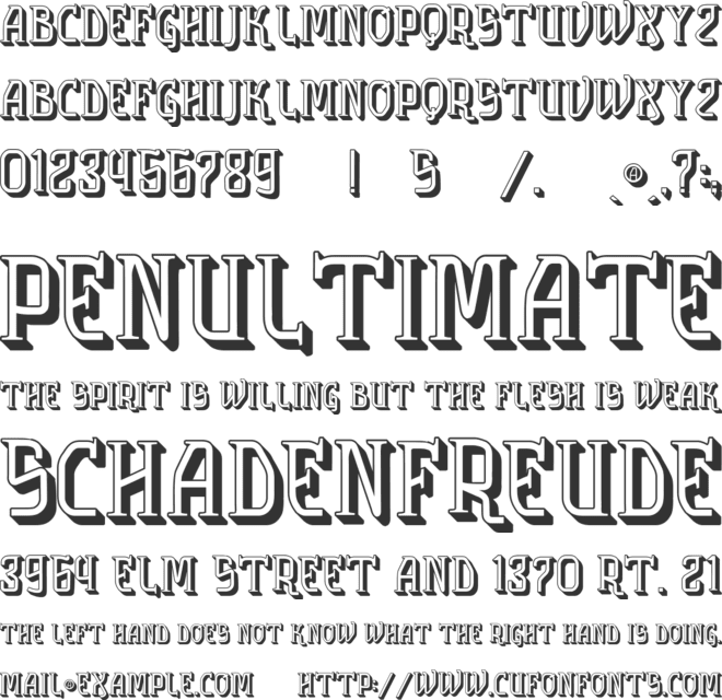 vtks solution 3d font preview