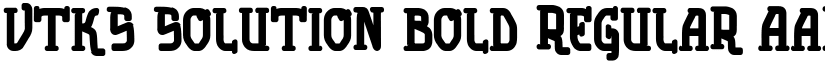 vtks solution bold Regular font