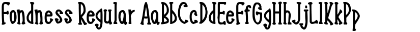 Fondness Regular font