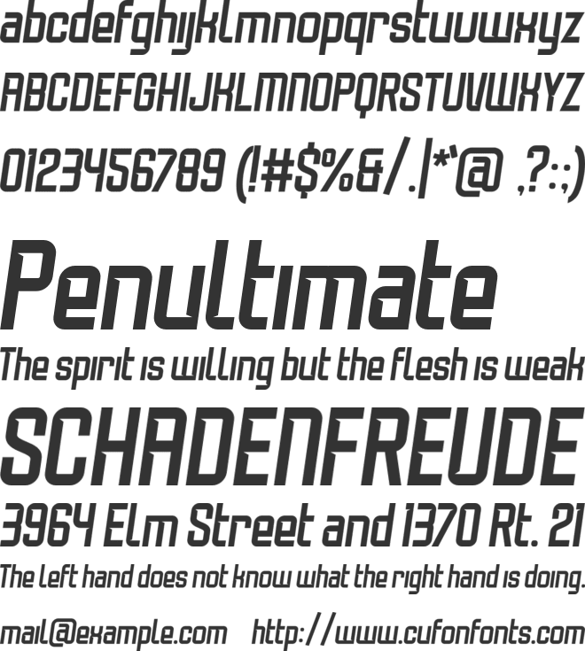 SPEEDKINGS font preview