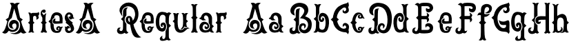 AriesA Regular font