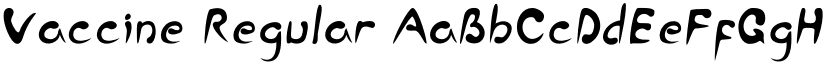 Vaccine Regular font