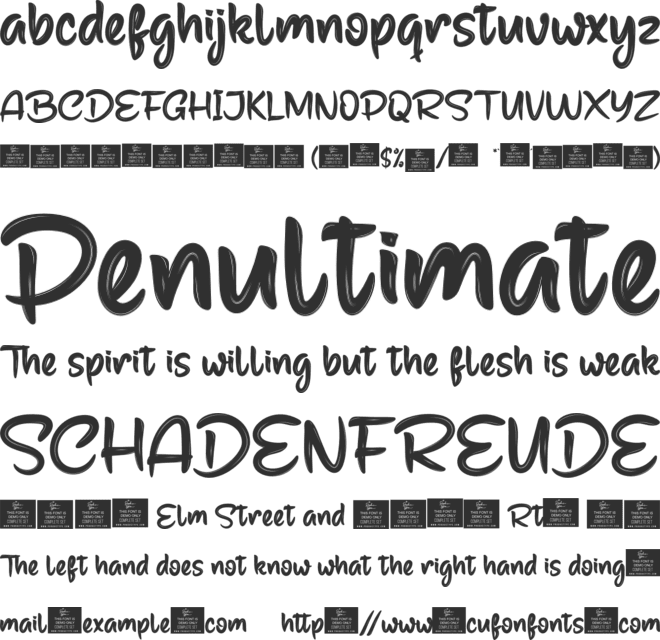 Mayorpersonal font preview