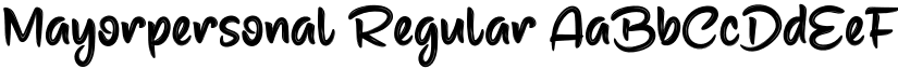 Mayorpersonal Regular font