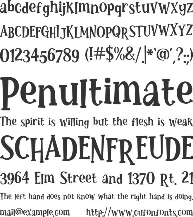 Motteka font preview