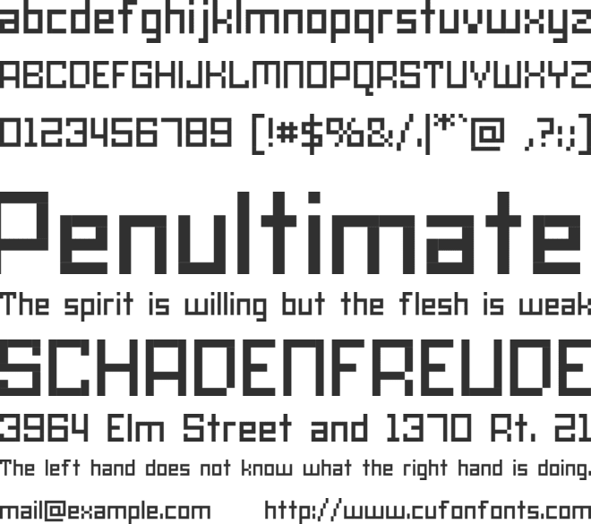 SKA Cubic 01_75 CE font preview