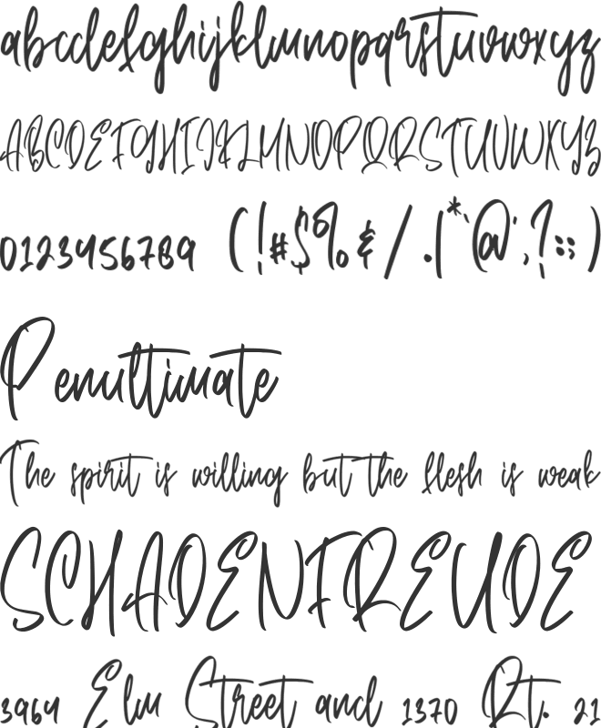 Stuckeez font preview