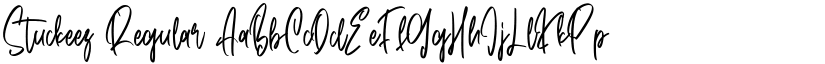 Stuckeez Regular font
