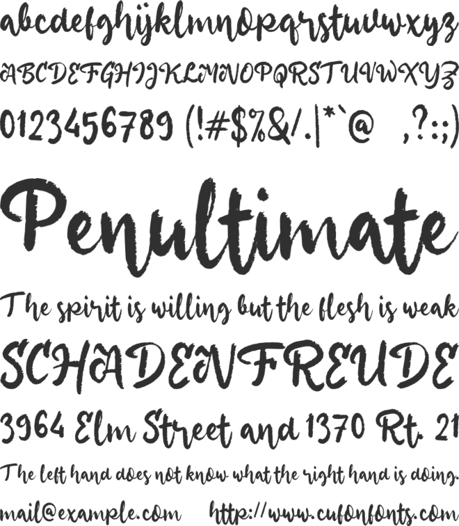 bBeWithYou font preview