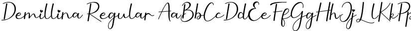 Demillina Regular font