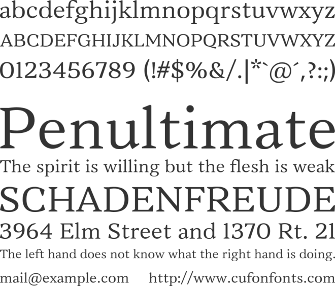 Vanio Trial font preview